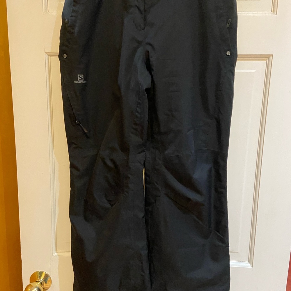Salomon Men's Black Cargo Winter Pants